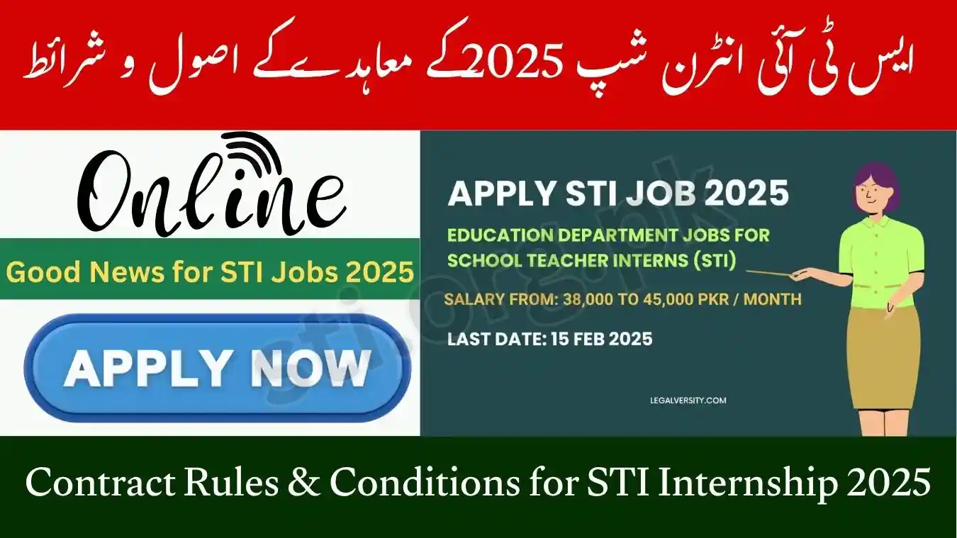 Contract Rules & Conditions for STI Internship 2025