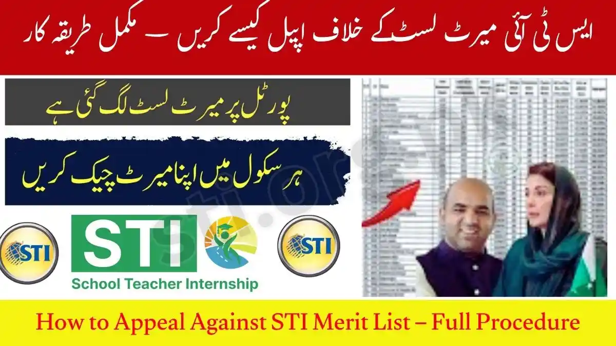 How to Appeal Against STI Merit List – Full Procedure