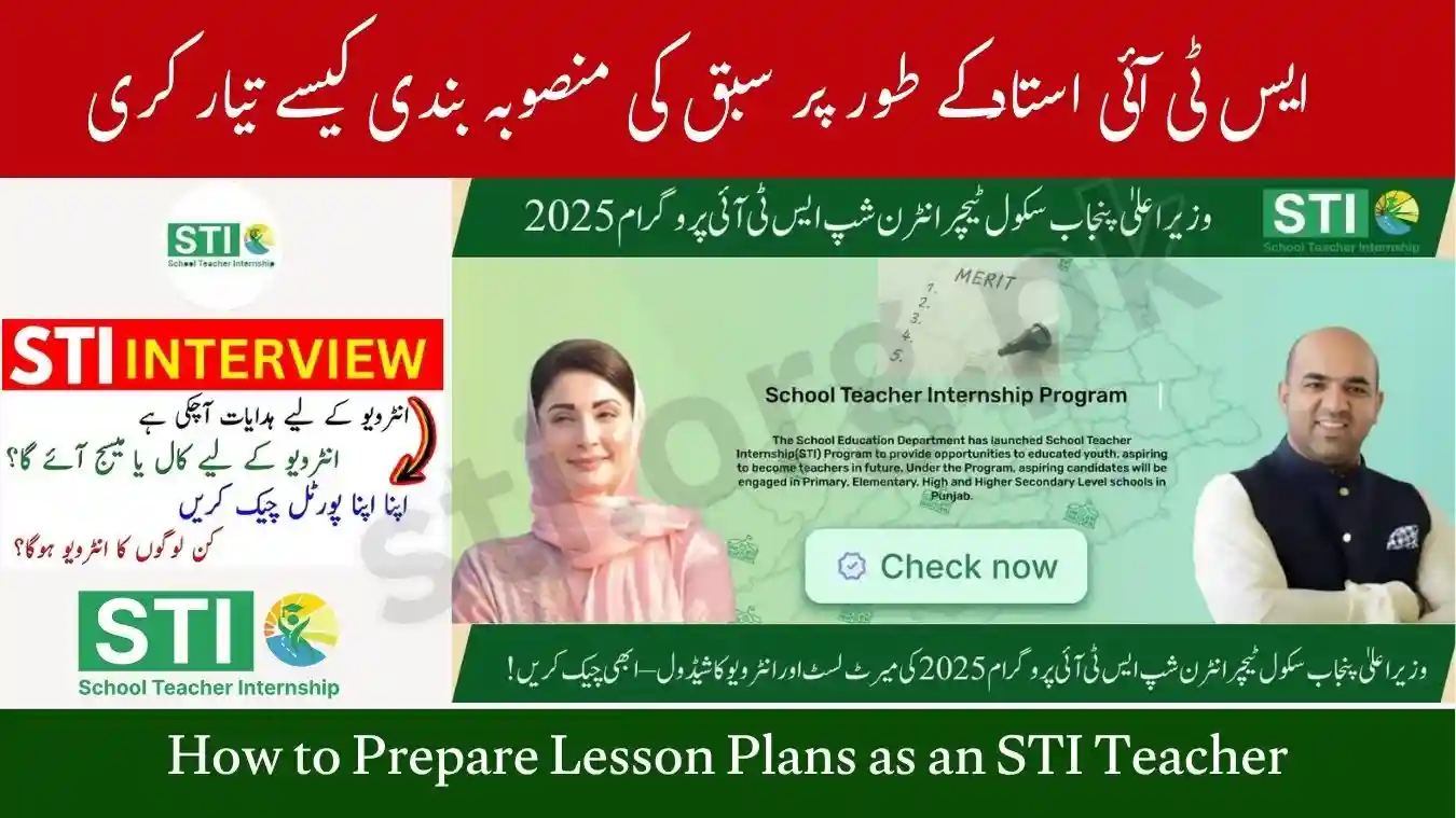 How to Prepare Lesson Plans as an STI Teacher