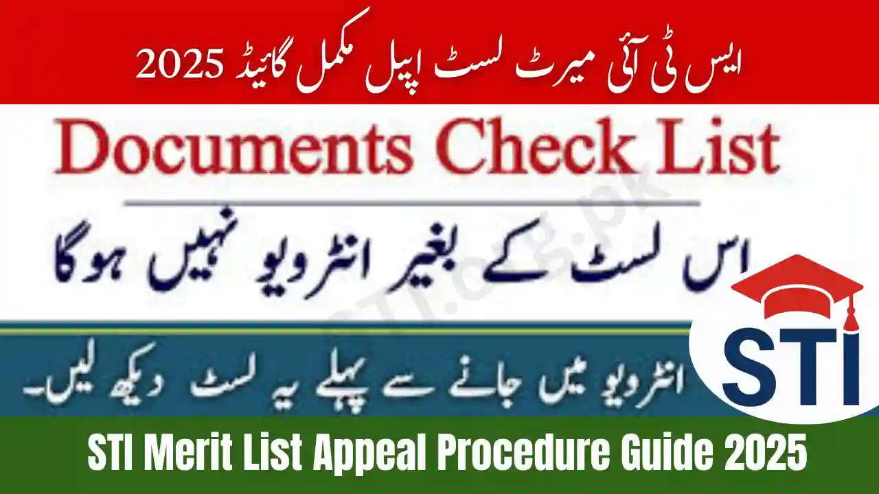 STI Merit List Appeal Procedure Guide 2025