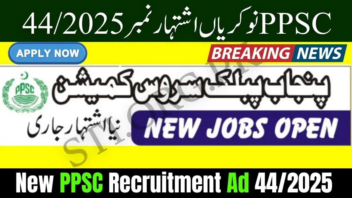 PPSC Recruitment Ad 44