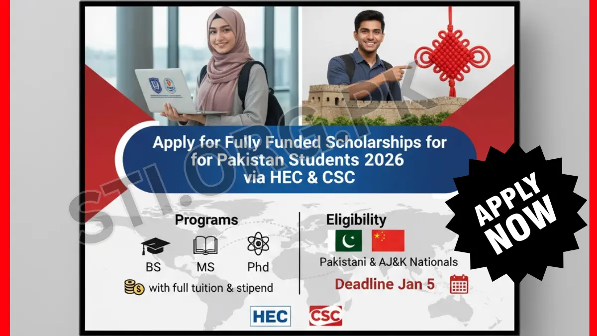 Pakistani Students China Government Scholarship BS MS & PhD 2026-27 – Fully Funded Program Announced