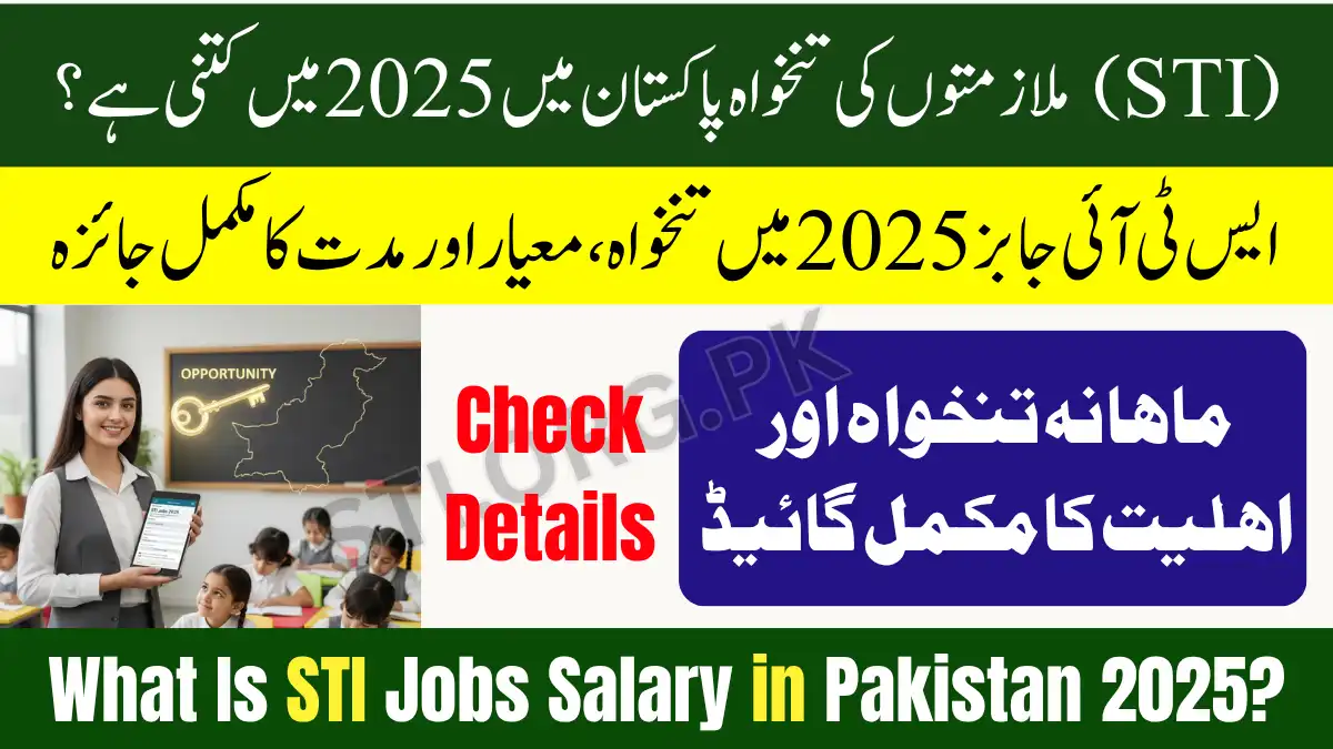 STI Jobs Salary in Pakistan 2025
