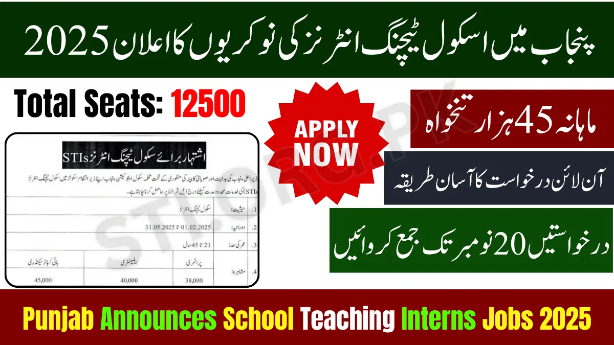 School Teaching Interns Jobs 2025