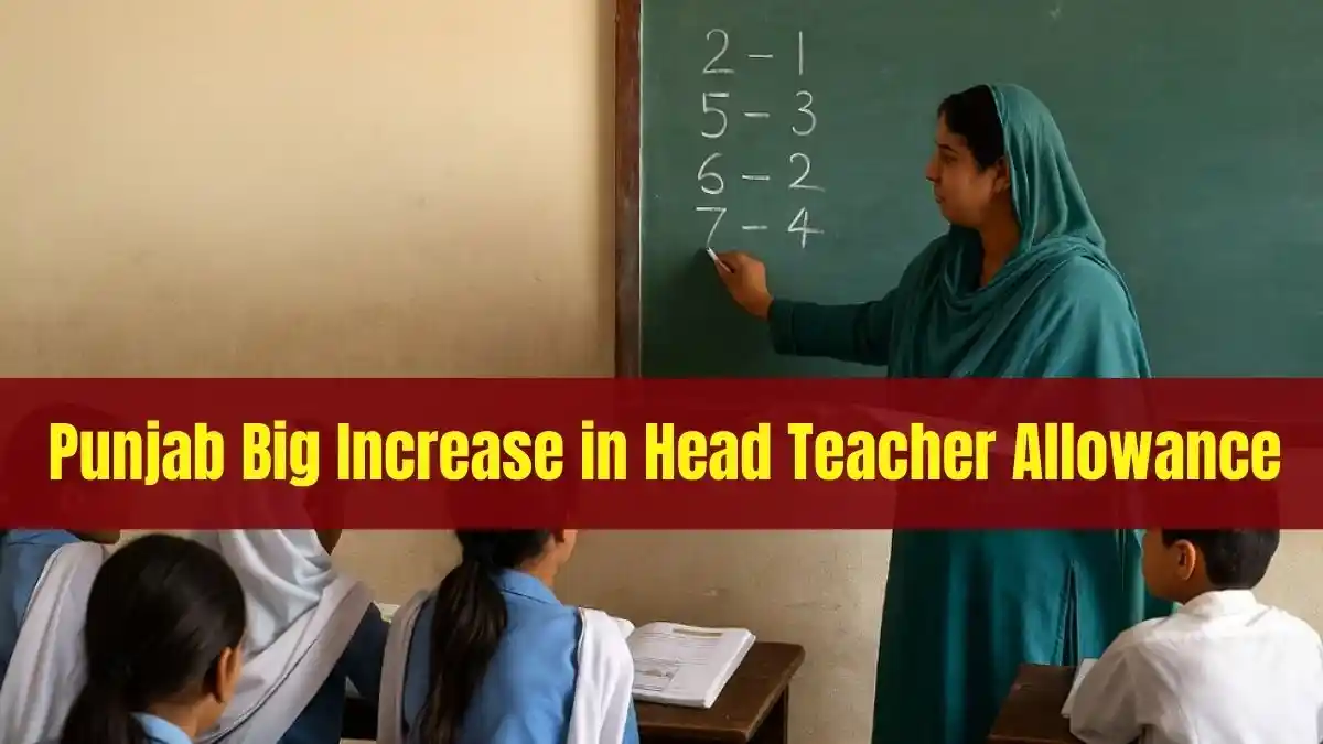 Punjab Approves Big Increase in Head Teacher Allowance