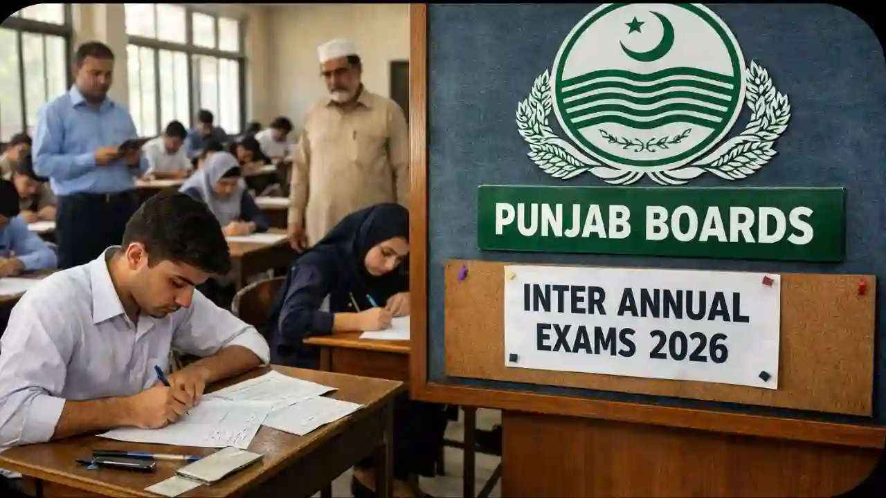 Punjab Boards Announce Inter Annual Exams 2026 Start Date – Official Schedule