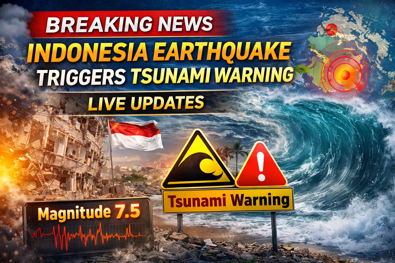 Breaking News Indonesia Earthquake Triggers Tsunami Warning – Live Updates