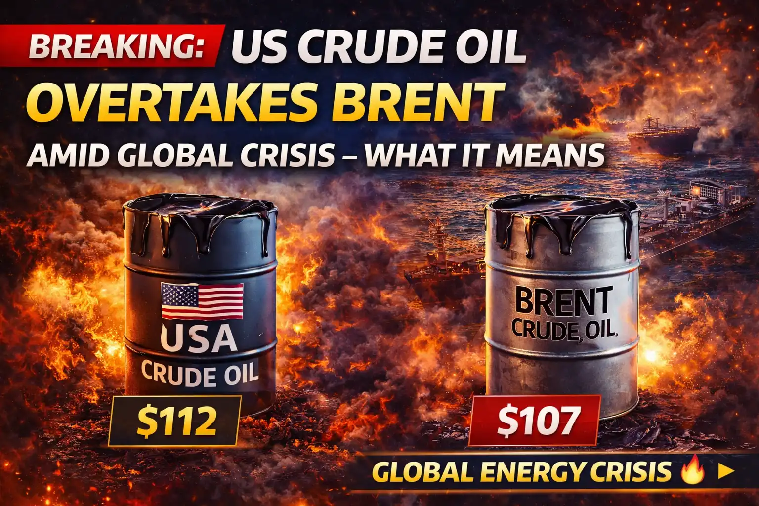 Breaking US Crude Oil Overtakes Brent Amid Global Crisis – What It Means