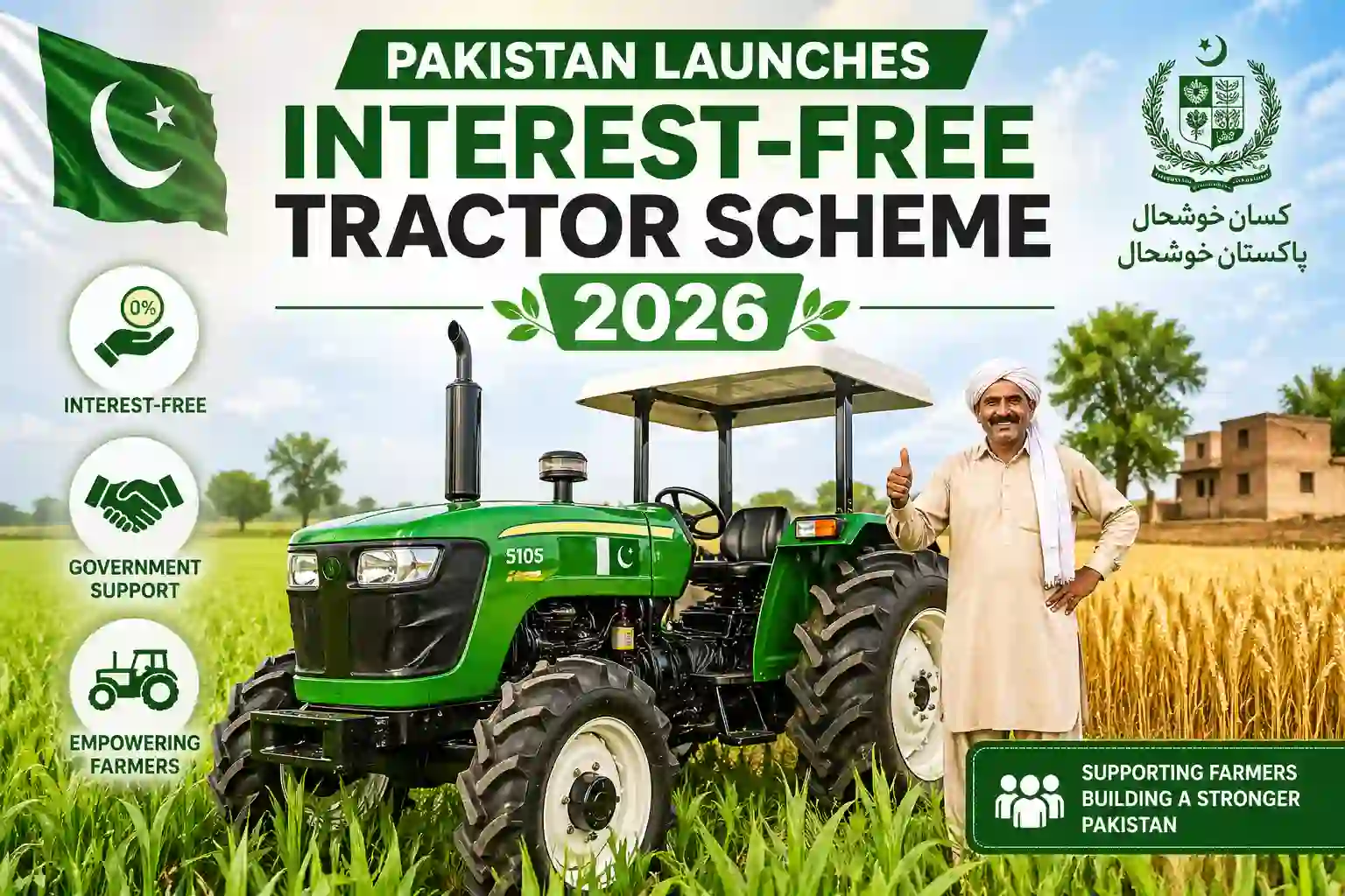 Interest-Free Tractor Program Announced in Pakistan