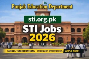 Punjab Education Department STI Jobs 2026