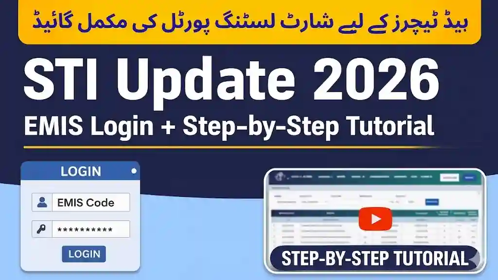 STI Jobs Punjab Login