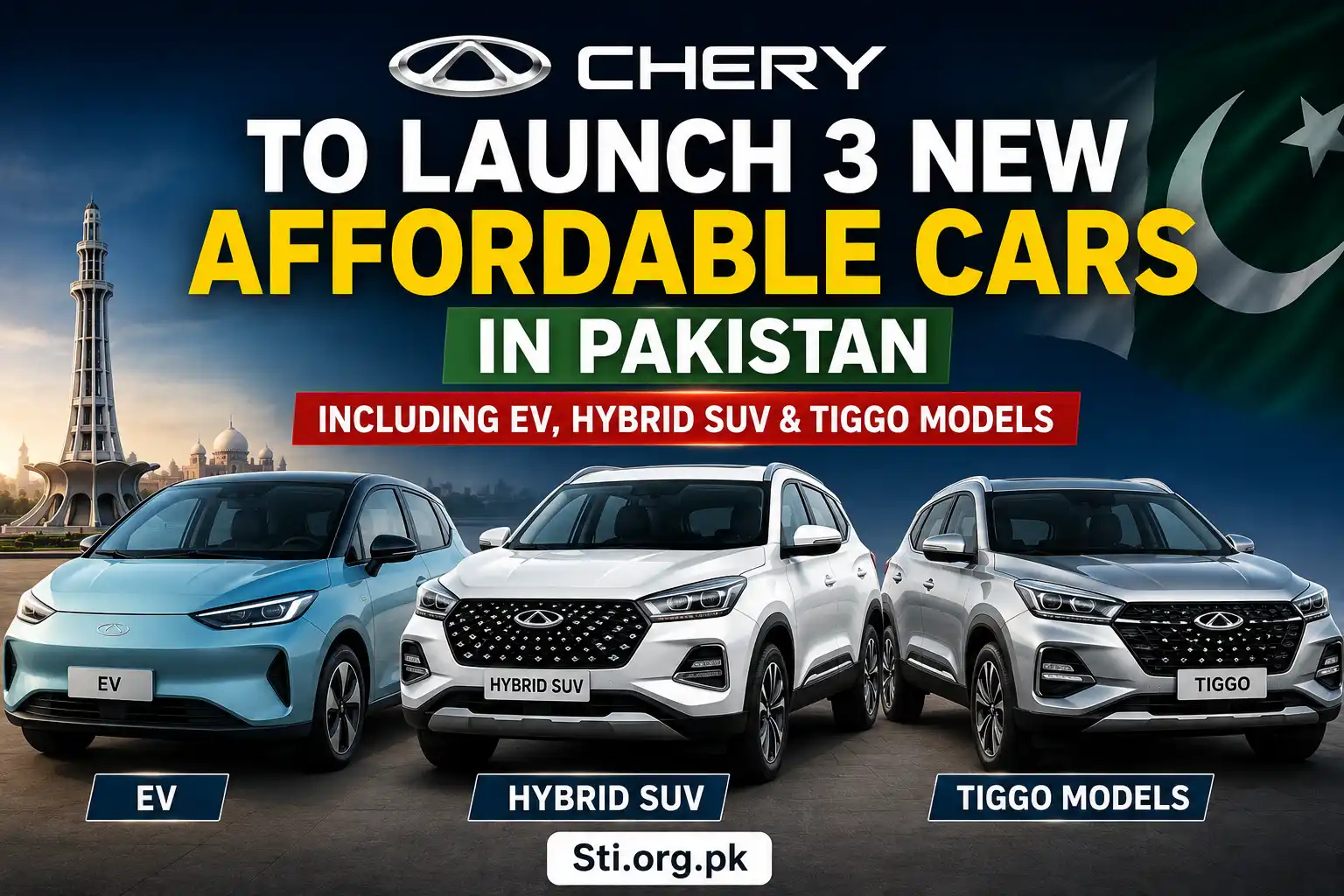Chery to Launch 3 New Affordable Cars in Pakistan Including EV, Hybrid SUV & Tiggo Models