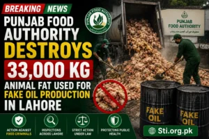 Punjab Food Authority Busts Illegal Oil Factory Using Animal Fat in Lahore