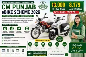 CM Punjab eBike Scheme 2026 Online Apply for 19,000 Petrol Bikes & 8,179 Electric Bikes Under Education Friendly Initiative