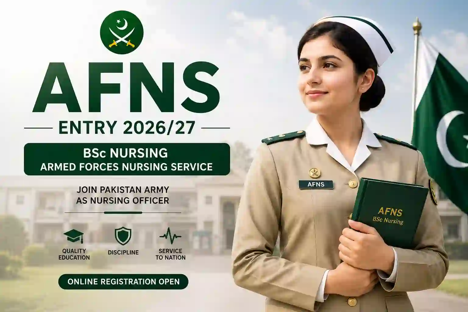 Join Pakistan Army AFNS BSc Nursing 202627 Online Registration Starts 29 June