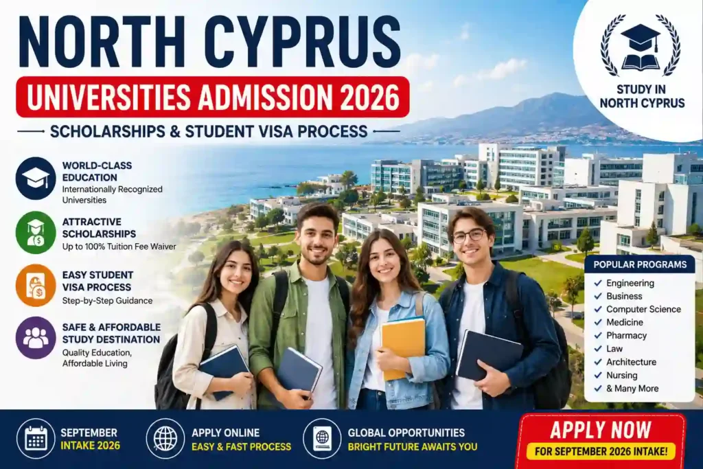 North Cyprus Universities Admission 2026 Scholarships & Student Visa Process