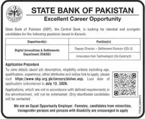 SBP Jobs Advertisement 2026 Eligibility, Last Date & Online Apply Guide