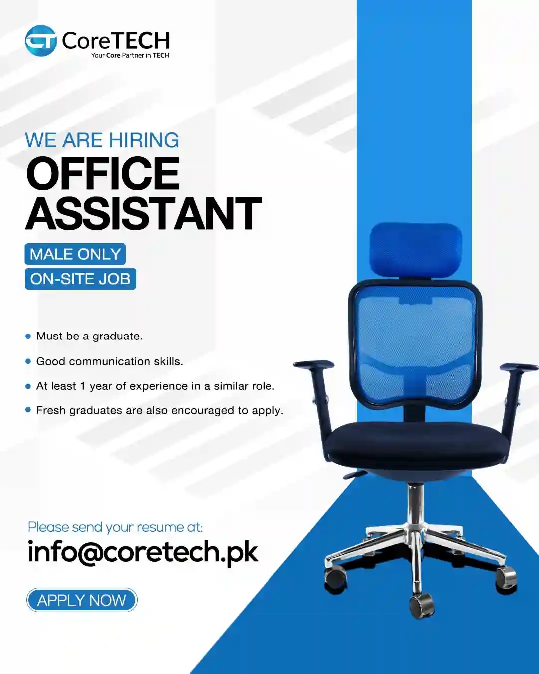 CoreTECH Office Assistant Jobs 2026 Online Apply