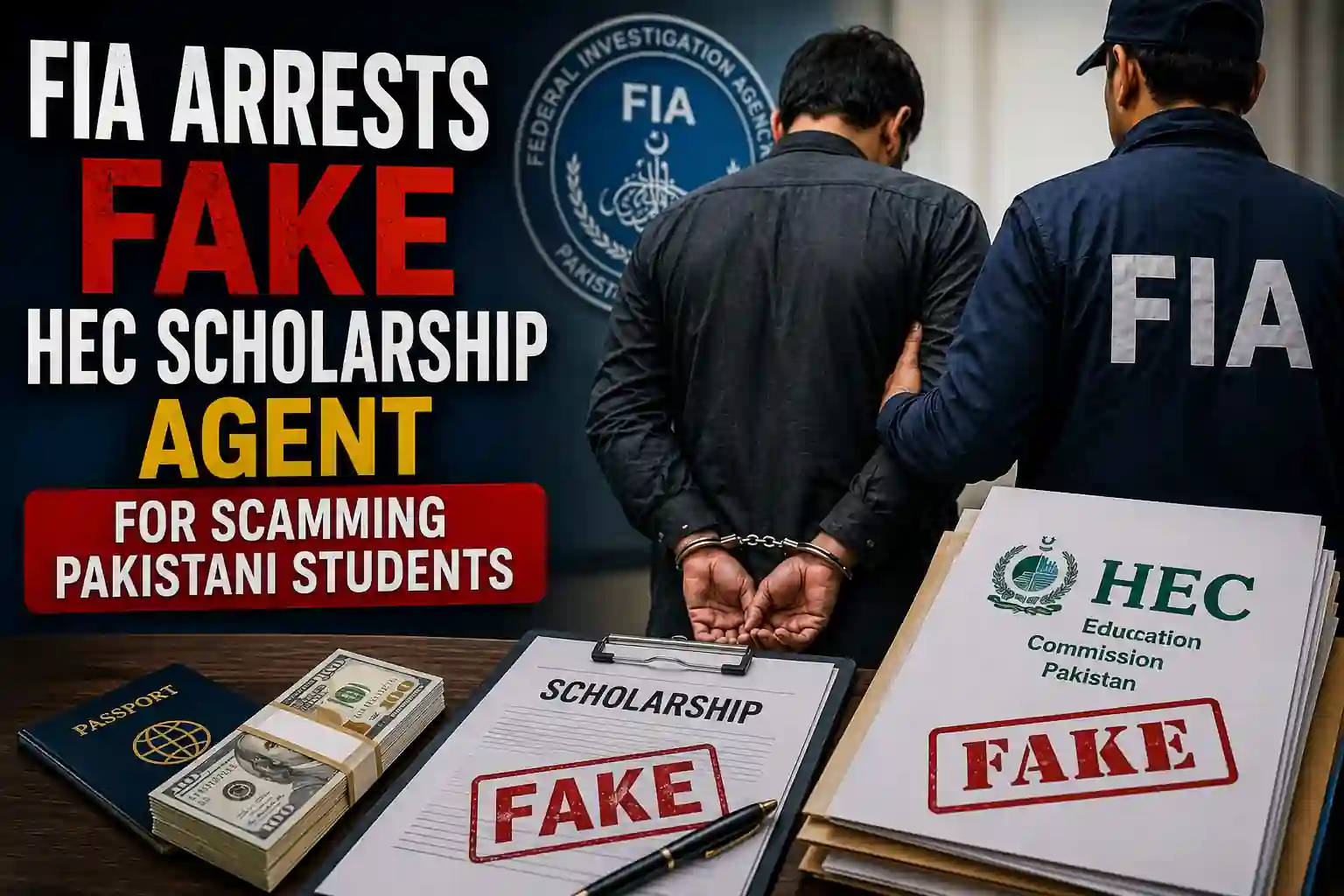 FIA Arrests Fake HEC Scholarship Agent for Scamming Pakistani Students Fake US Admission Scam Exposed