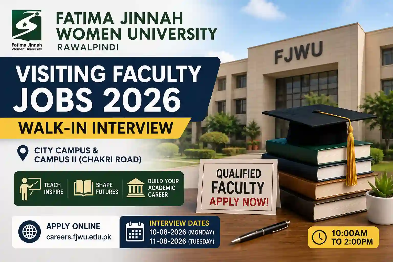 Fatima Jinnah Women University Jobs 2026