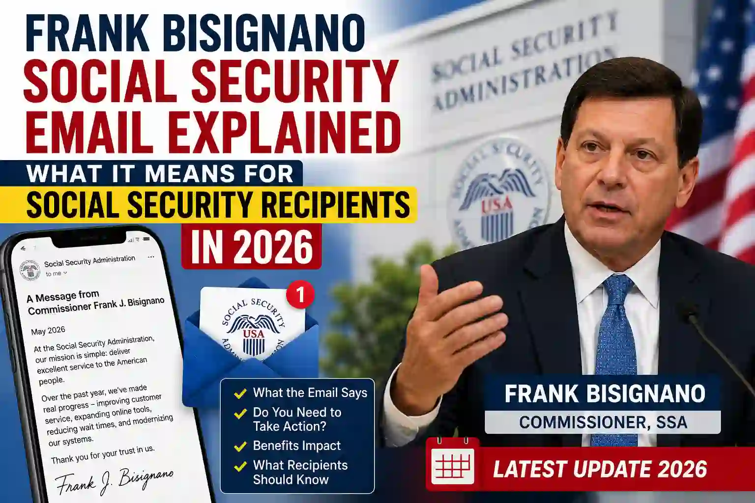 Frank Bisignano Social Security Email Explained What It Means for Social Security Recipients in 2026