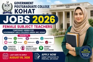 Government Postgraduate College Kohat Jobs