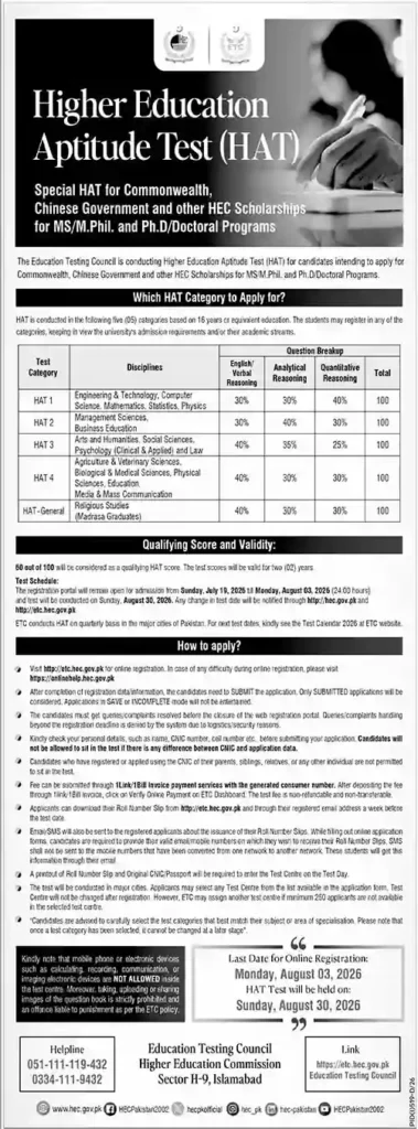 HEC HAT Test 2026 Apply Online – Complete Registration Guide