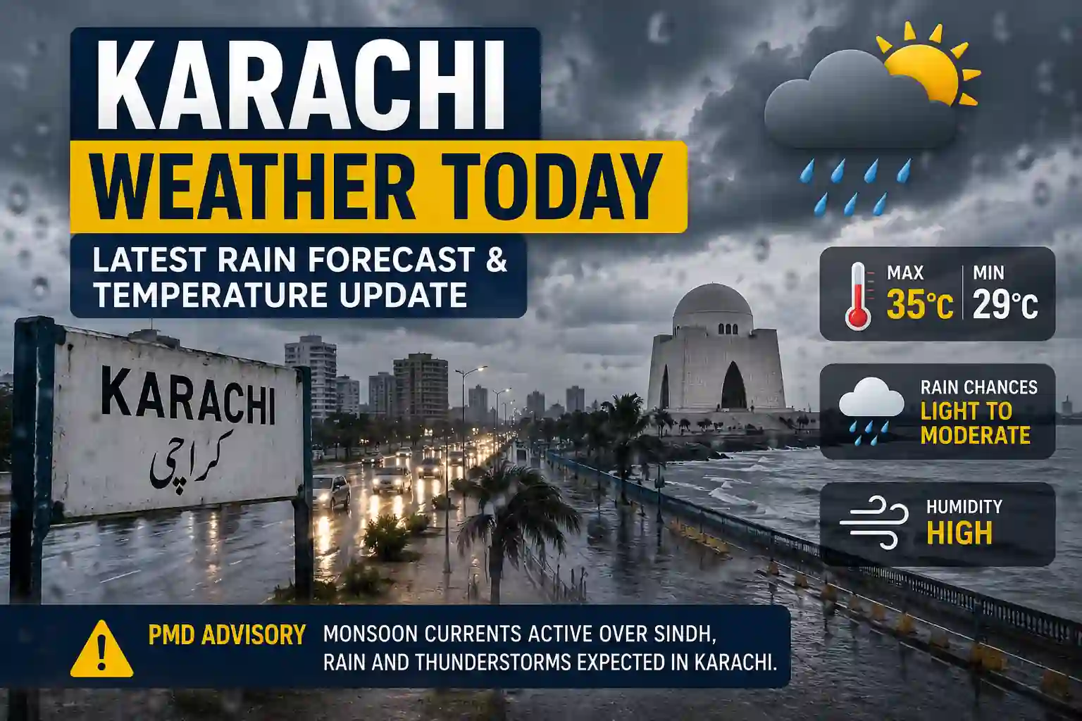Karachi Weather Today Latest Rain Forecast and Temperature Update