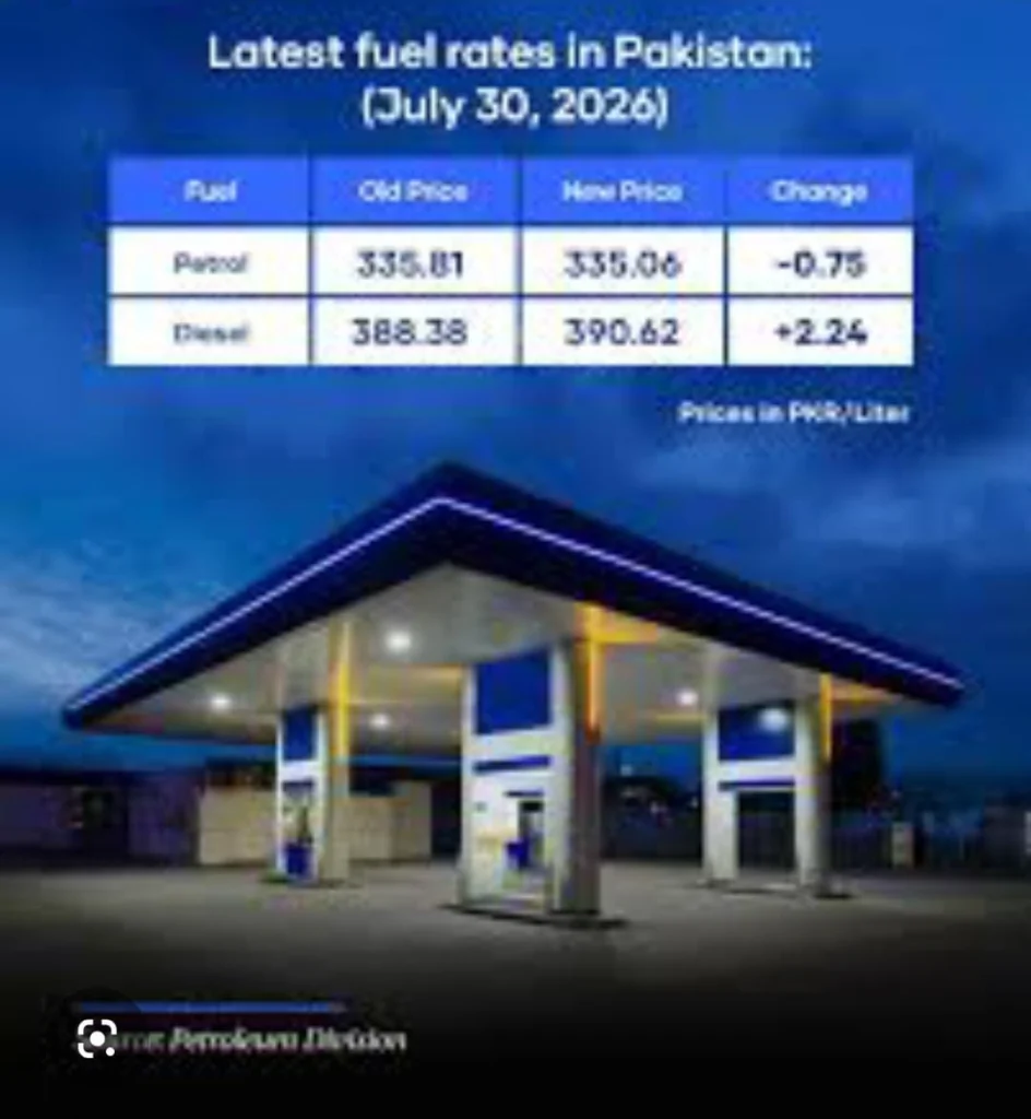 Latest Petrol Price in Pakistan Today Fuel Rates for July 30, 2026
