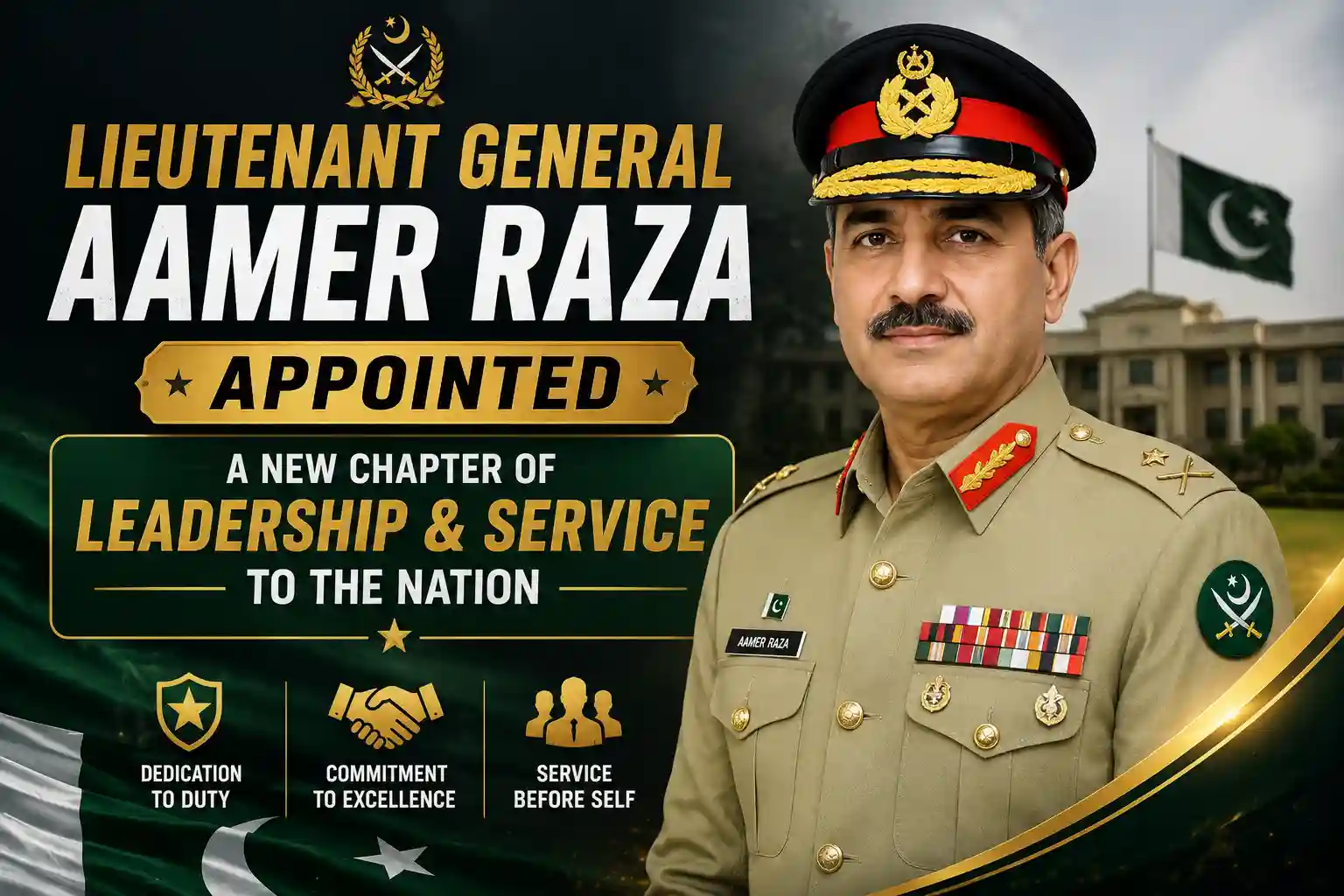 Lieutenant General Aamer Raza Appointed as Chief of General Staff of Pakistan Army – Biography, Career & Latest Update