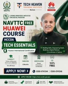 NAVTTC Free Huawei Course 2026 HCCDA Tech Essentials Apply Online