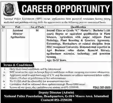 National Police Foundation Jobs 2026 Experience Criteria Updated for Latest Career Opportunities