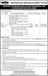 Pakistan Civil Aviation Authority Jobs 2026 Applications Process
