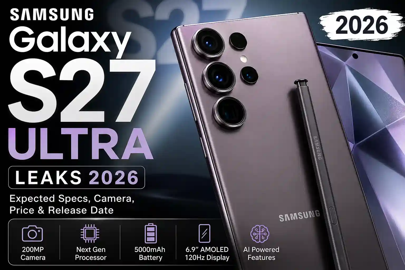 Samsung Galaxy S27 Ultra Leaks 2026
