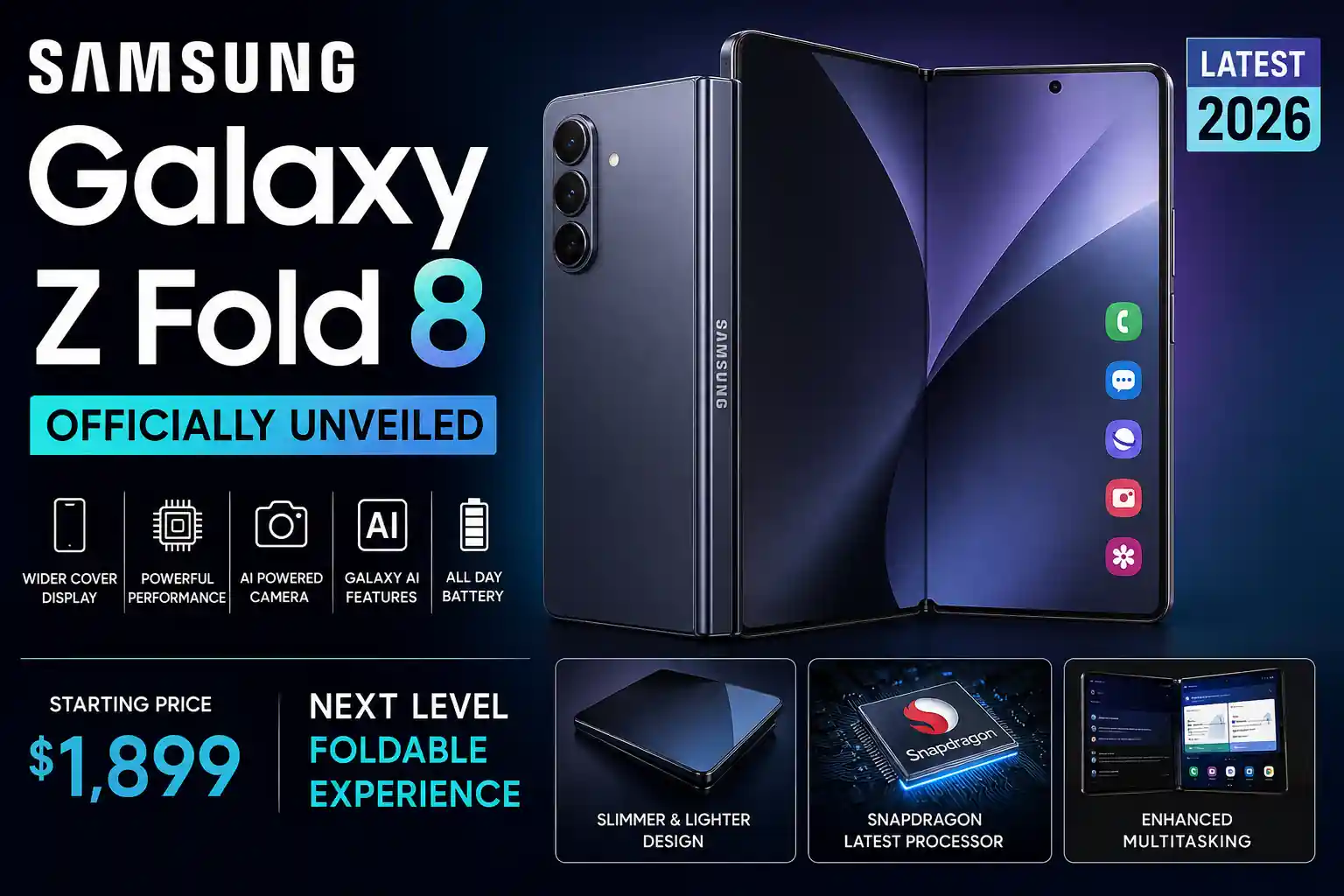 Samsung Galaxy Z Fold 8 Officially Unveiled
