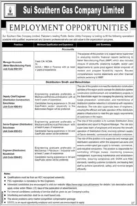 Sui Southern Gas Company Limited SSGC Recruitment 2026 Apply Online