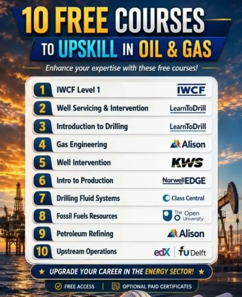 Oil & Gas Courses 2026 Online Apply, Eligibility, Last Date & Latest Vacancies