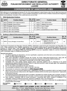 PERA Jobs 2026 – Latest Vacancies, Positions, Eligibility & Online Apply