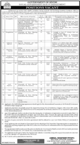 Sindh Local Government Jobs 2026 in Pakistan – Eligibility, Vacancies & Apply Online