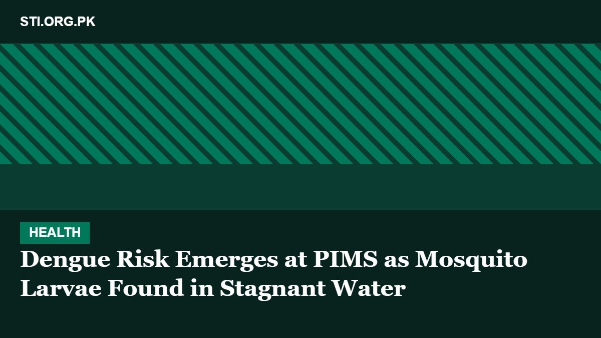 Dengue Risk Emerges at PIMS Islamabad After Mosquito Larvae Found in Stagnant Water