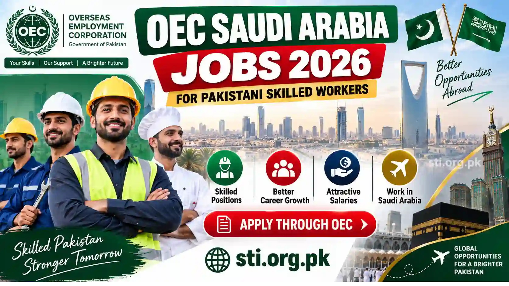 OEC Saudi Arabia Jobs 2026 for Pakistani Skilled Workers – Overseas Employment Corporation Vacancies OEC Saudi Arabia Jobs 2026 for Pakistani Skilled Workers – Overseas Employment Corporation Vacancies