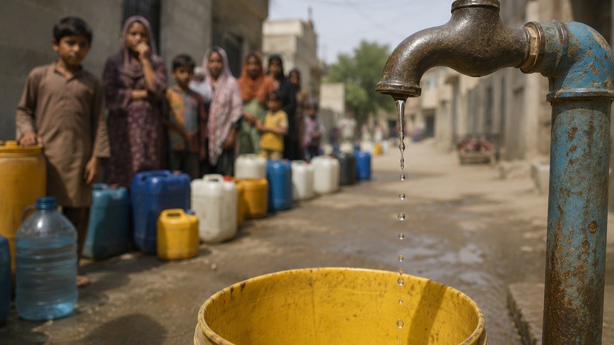 Karachi Water Supply Disrupted After Power Failure at Dhabeji Pumping Station Karachi Water Supply Disrupted After Power Failure at Dhabeji Pumping Station
