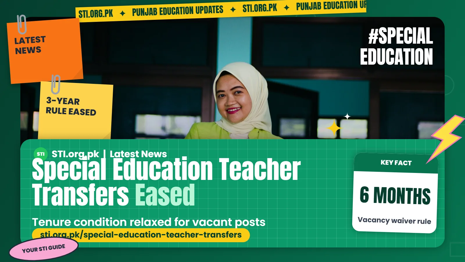 Latest News: Punjab Eases Special Education Teacher Transfers Latest News: Punjab Eases Special Education Teacher Transfers