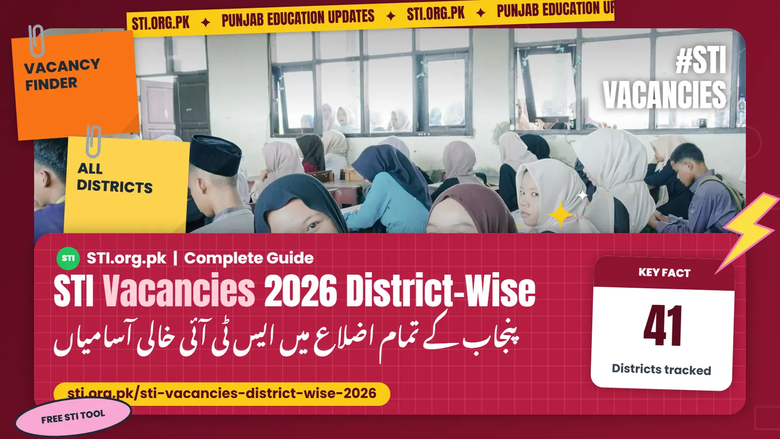 STI Vacancies 2026: District-Wise Seats in All 41 Punjab Districts STI Vacancies 2026: District-Wise Seats in All 41 Punjab Districts
