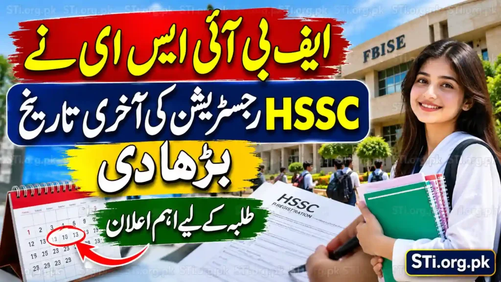FBISE Extends HSSC Registration Deadline for Students FBISE Extends HSSC Registration Deadline for Students
