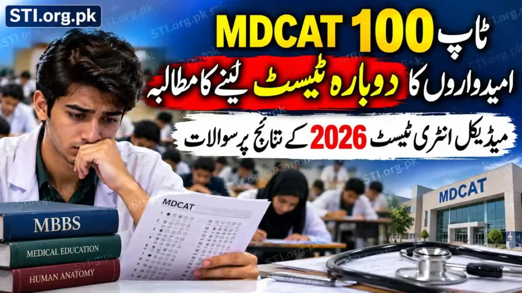 Retest Demanded for Top 100 MDCAT Candidates Amid Concerns Over Medical Entry Test Results 2026 Retest Demanded for Top 100 MDCAT Candidates Amid Concerns Over Medical Entry Test Results 2026