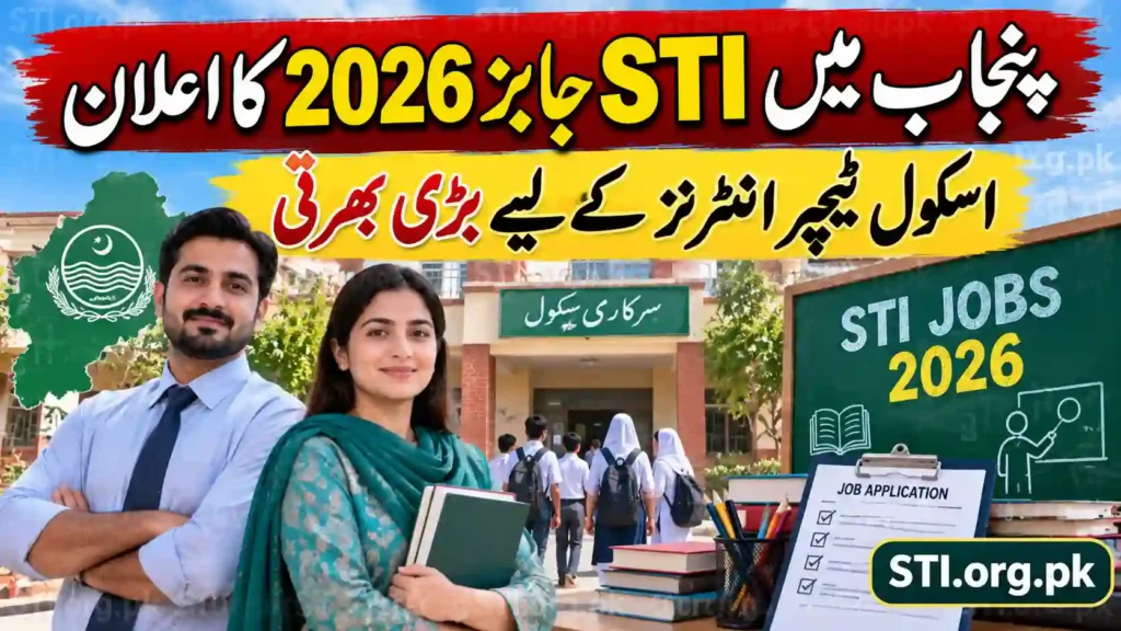 STI Jobs 2026 Announced in Punjab for School Teacher Interns STI Jobs 2026 Announced in Punjab for School Teacher Interns
