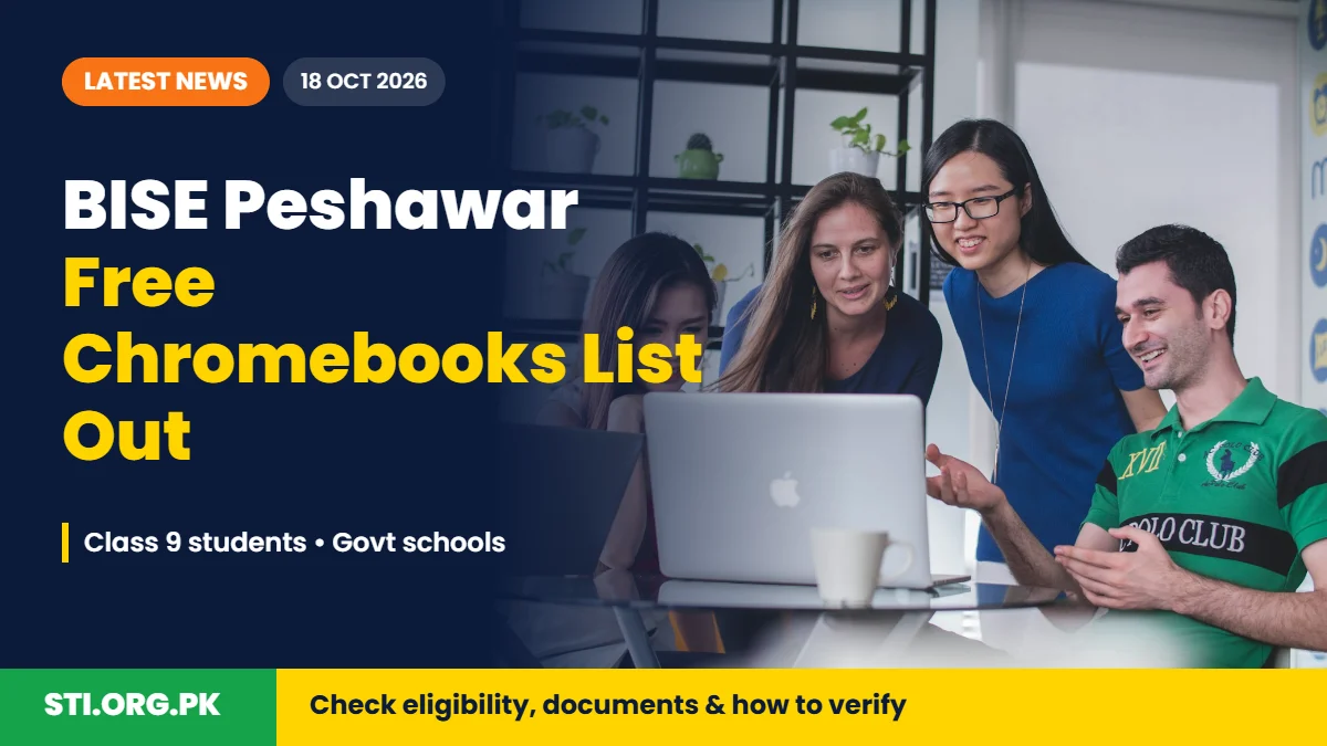 Latest News: BISE Peshawar Releases Free Chromebooks List for Class 9 Students Latest News: BISE Peshawar Releases Free Chromebooks List for Class 9 Students