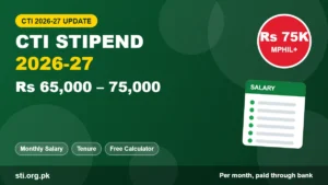 CTI Stipend 2026-27: Rs 65,000 and Rs 75,000 Monthly Salary, Tenure and Payment Details CTI Stipend 2026-27: Rs 65,000 and Rs 75,000 Monthly Salary, Tenure and Payment Details
