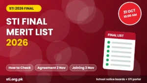 STI Final Merit List 2026: 31 October Date, How to Check and Joining Steps STI Final Merit List 2026: 31 October Date, How to Check and Joining Steps